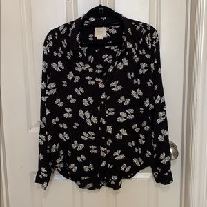 Anthropologie Maeve Long Sleeve Top
